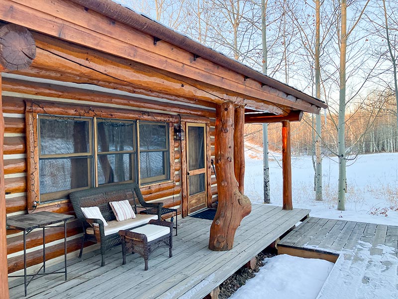 Colter Cabin porch