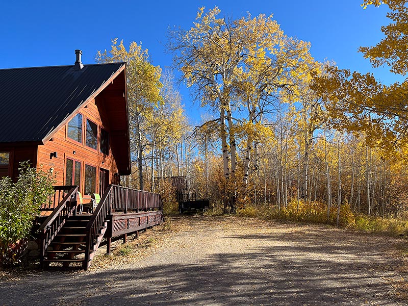 Horseshoe Cabin in fall