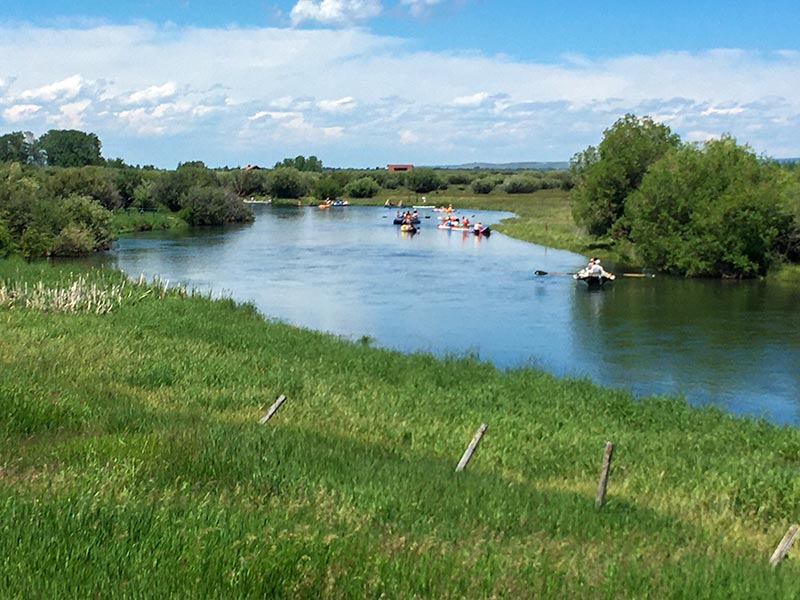Floating the Teton River